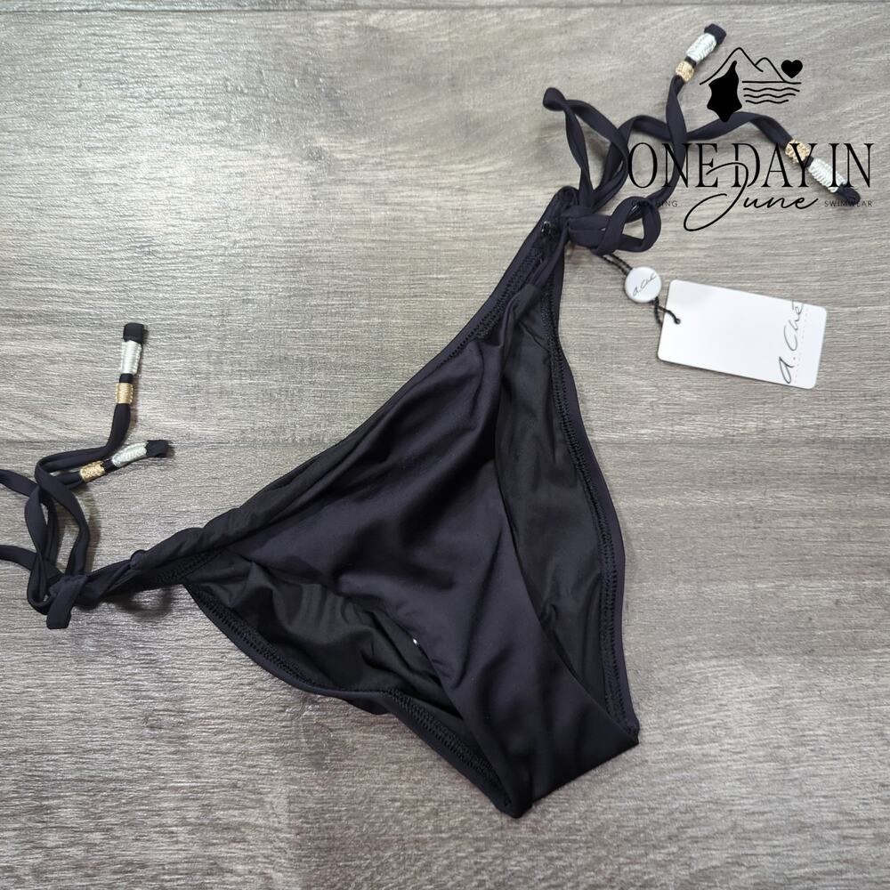 A.Che Jolie String Ruched Back Bikini Bottom Size S